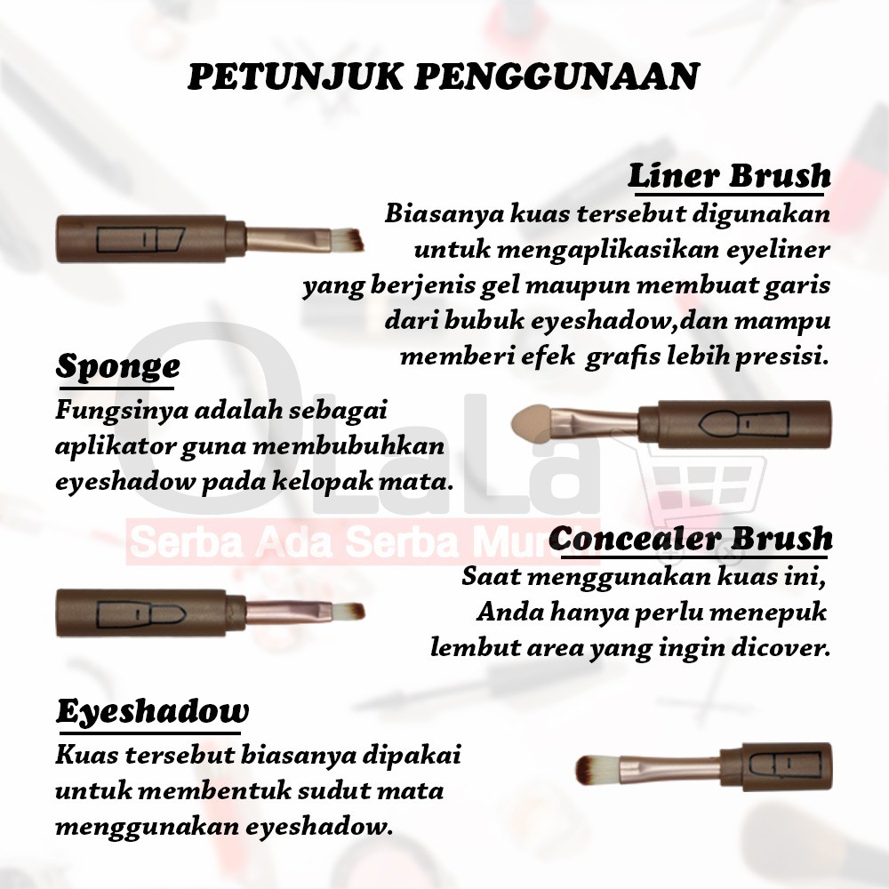 MAKE UP BRUSH - BRUSH SET ML-89