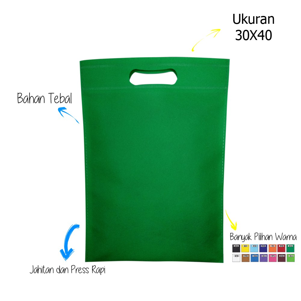 

GARMEN! Tas Spunbond Polos Oval Ukuran 30x40