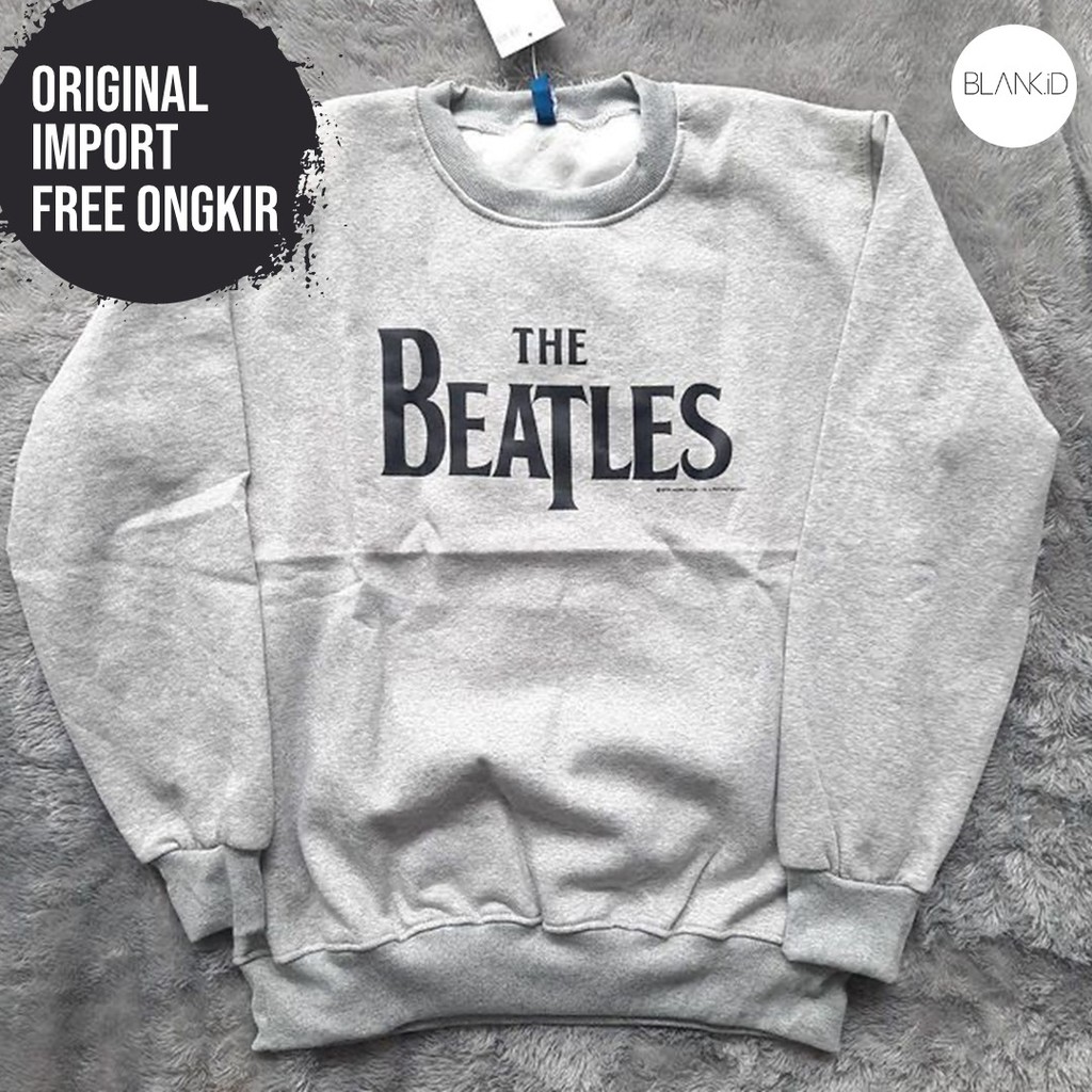 CREWNECK HnM THE BEATLES GREY ORIGINAL - SWEATER THE BEATLES - SWEATER CREWNECK - CREWNECK HNM ORI