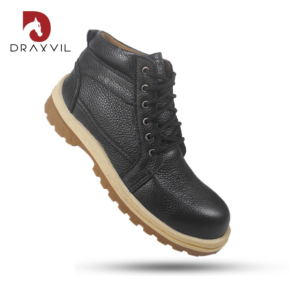 Sepatu Safety Kulit  Sapi Asli  Draxvil Original Safety 