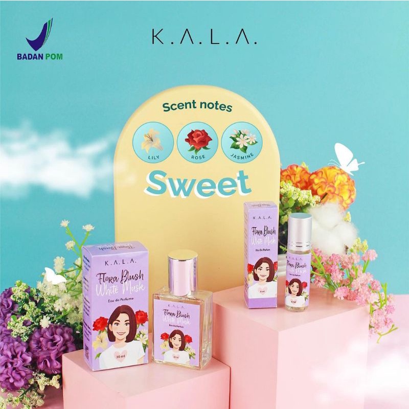 kala parfum floral blush white musk