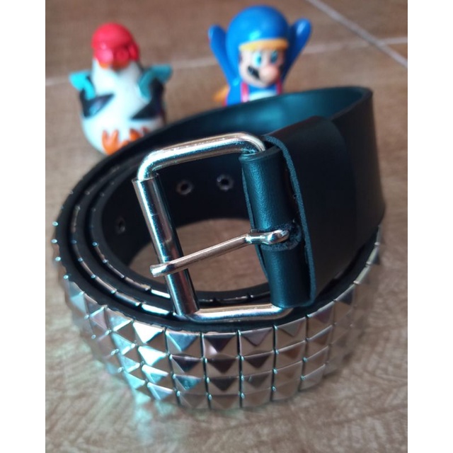 BELT SPIKE PUNK / GESPER SPIKE PUNK / SABUK SPIKE PUNK PIRAMID 4 BARIS