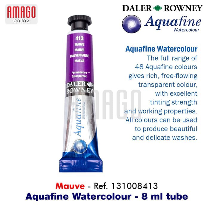 

Cat Air Lukis DALER-ROWNEY Aquafine Watercolour 8 ml - MAUVE - 131008413