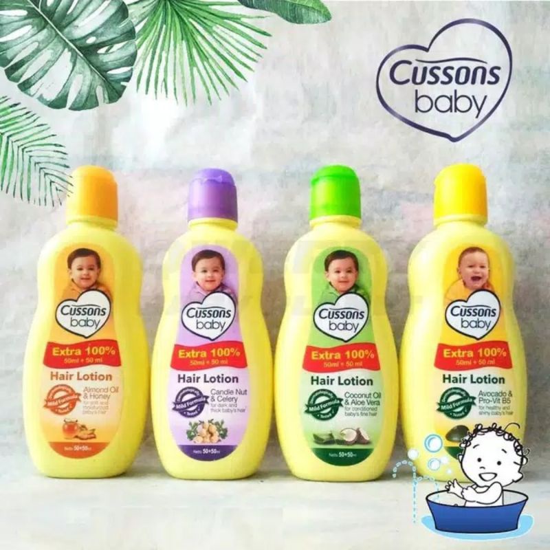 Cussons Baby Hair Lotion 100ml+100ml &amp; 50ml+50ml / Cusson Hair