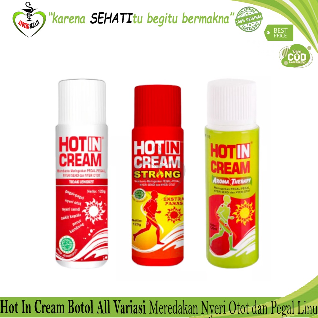 Hot In Cream Botol Pereda Nyeri Otot dan Pegal-Pegal