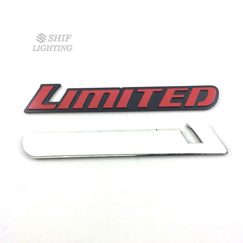 1pc Stiker Emblem / Badge Logo Tulisan LIMITED Bahan Metal Untuk Samping Truk