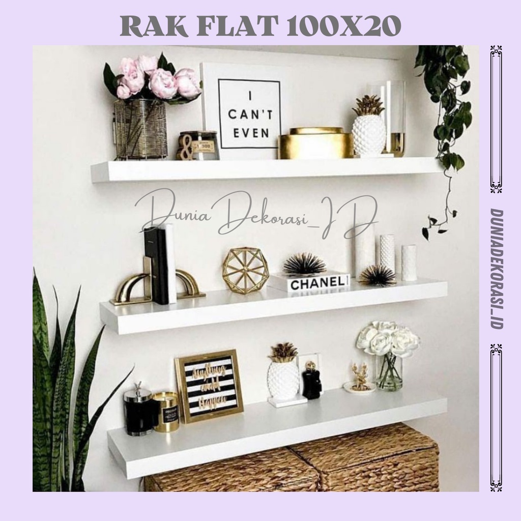 Rak Dinding Minimalis Ambalan Vintage Rak Meja Rias Gantung Tempel Sudut Serbaguna Hiasan Dinding