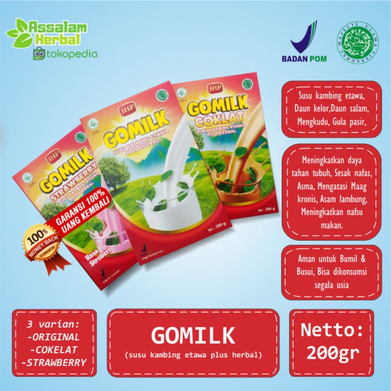 

GOMILK SUSU KAMBING ETAWA PLUS HERBAL
