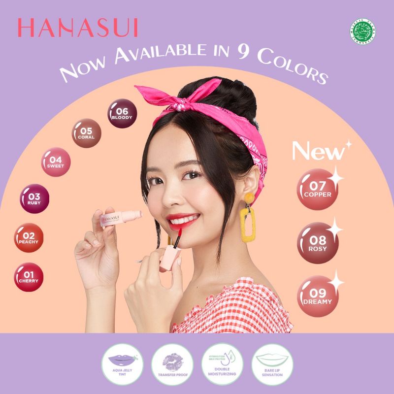 [Per Batang] Liptint Hanasui Benefit TintDorable Lip Stain Original BPOM