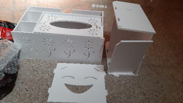 Kotak Tisu Rak Tisu Tempat Majalah Remote Hp Kacamata Pulpen Serbaguna  715f