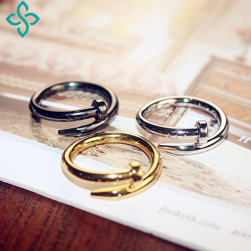 1PC Korea Sekrup Cincin Hadiah UlanY Tahun Pembukaan Aksesoris Mode SS