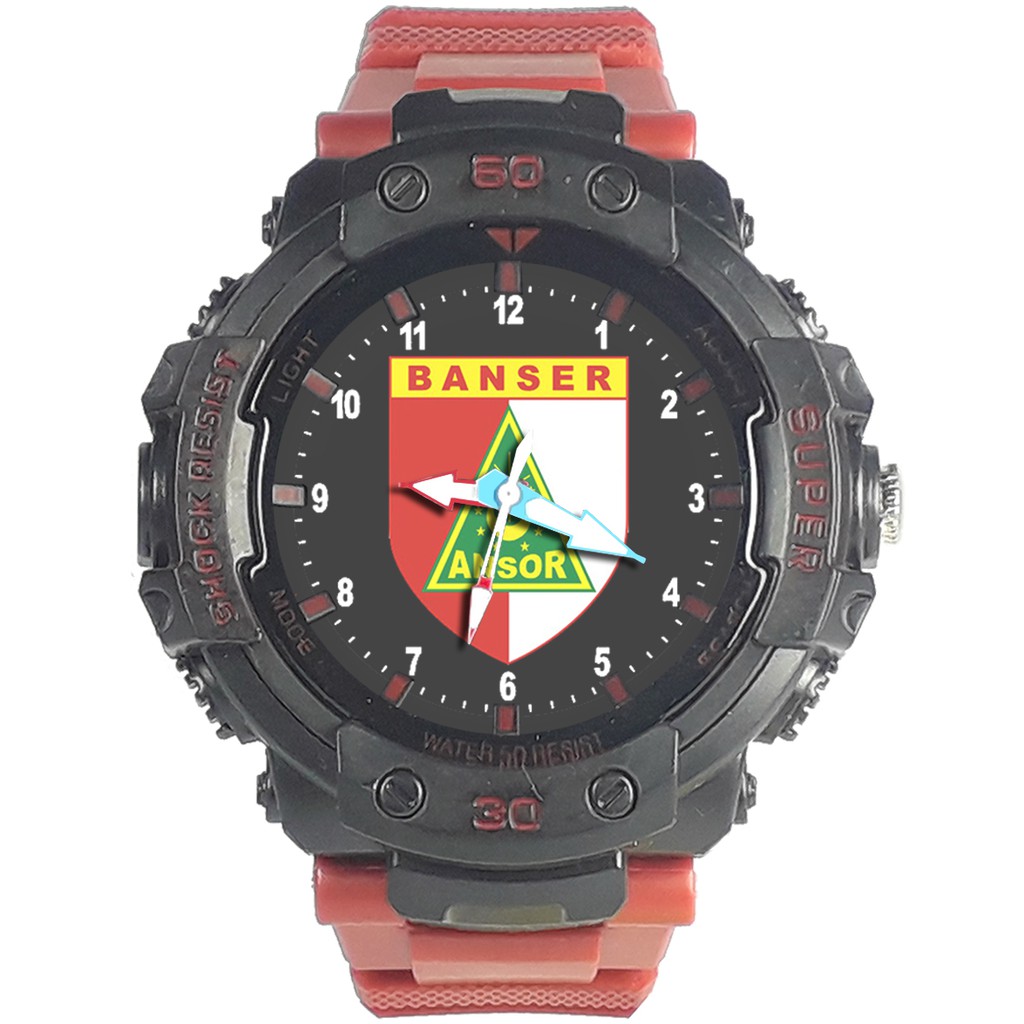 Jam Tangan  BANSER MERAH PUTIH Bagus