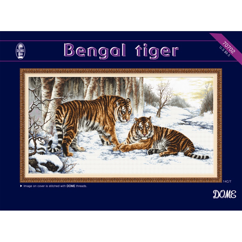 Paket DIY Craft Sulam Kristik DOME 70702 Bengal Tiger Macan Harimau Oriental