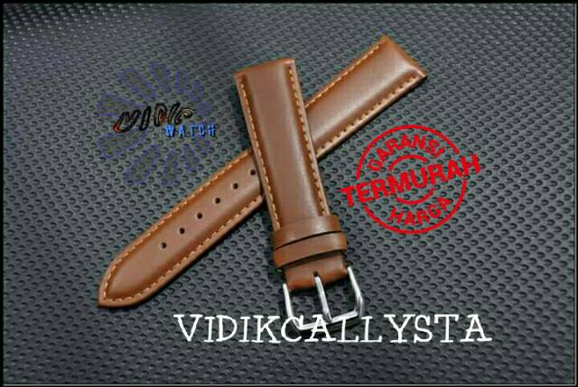 STRAP TALI JAM KULIT KALEP ARLOJI 16 18 20 22 MM POLOS GENUINE LEATHER