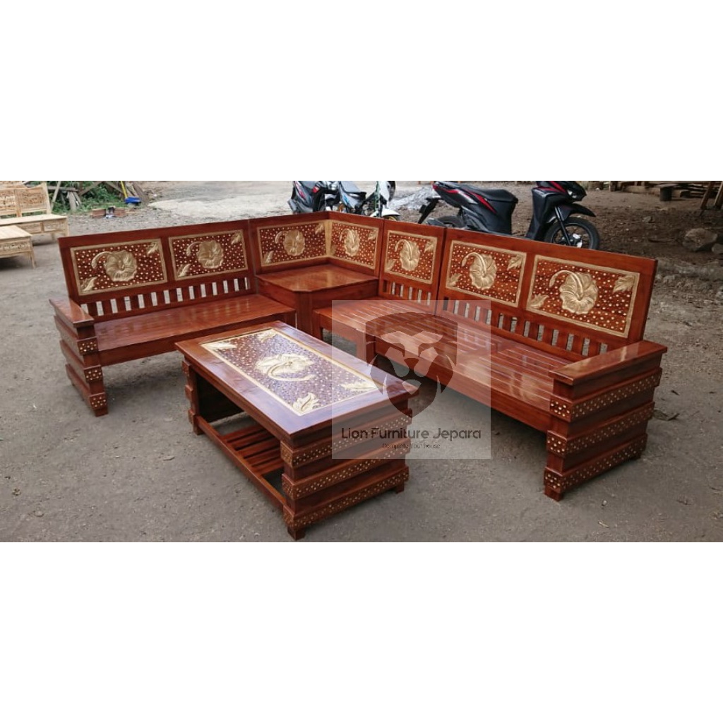 Kursi Tamu Sudut / Kursi Tamu Minimalis / Kursi Tamu Minimalis Jati / Kursi Tamu Jepara