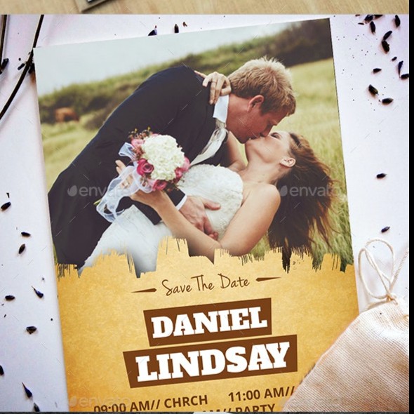 Wedding Invitation Card Bundle - Photoshop