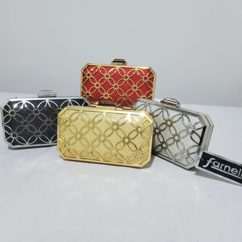 Tas Pesta Farnell Wanita 2657/2692 Clutch Kondangan Cantik Import