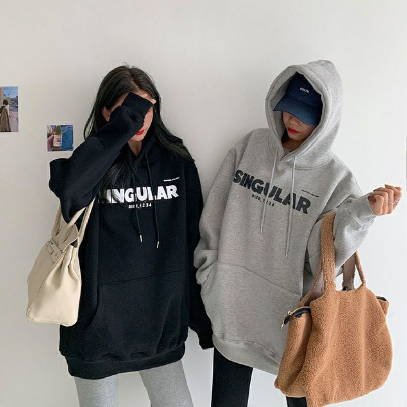 Hoodie SINGULAR (S M L XL 2XL 3XL 4XL 5XL 6XL) Jaket Jumper Emotional Balance Korean Harajuku Urban Style OVERSIZE Jumbo Unisex