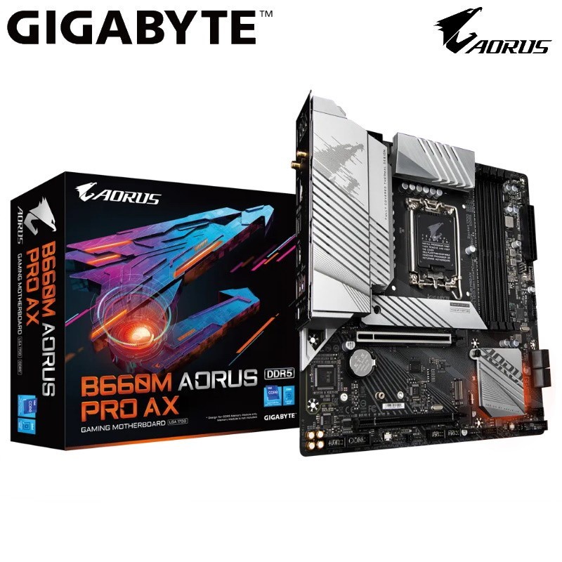 GIGABYTE B660M AORUS PRO AX DDR5 - Intel Motherboard LGA1700