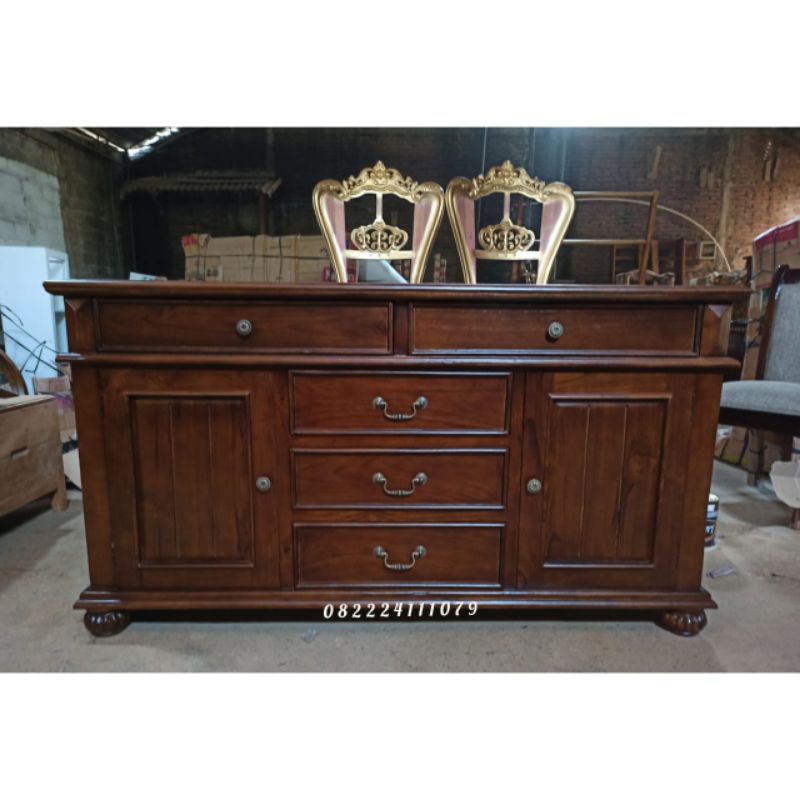 Bufet tv klasik konsul jati klasik meja tv klasik - mebel Jepara