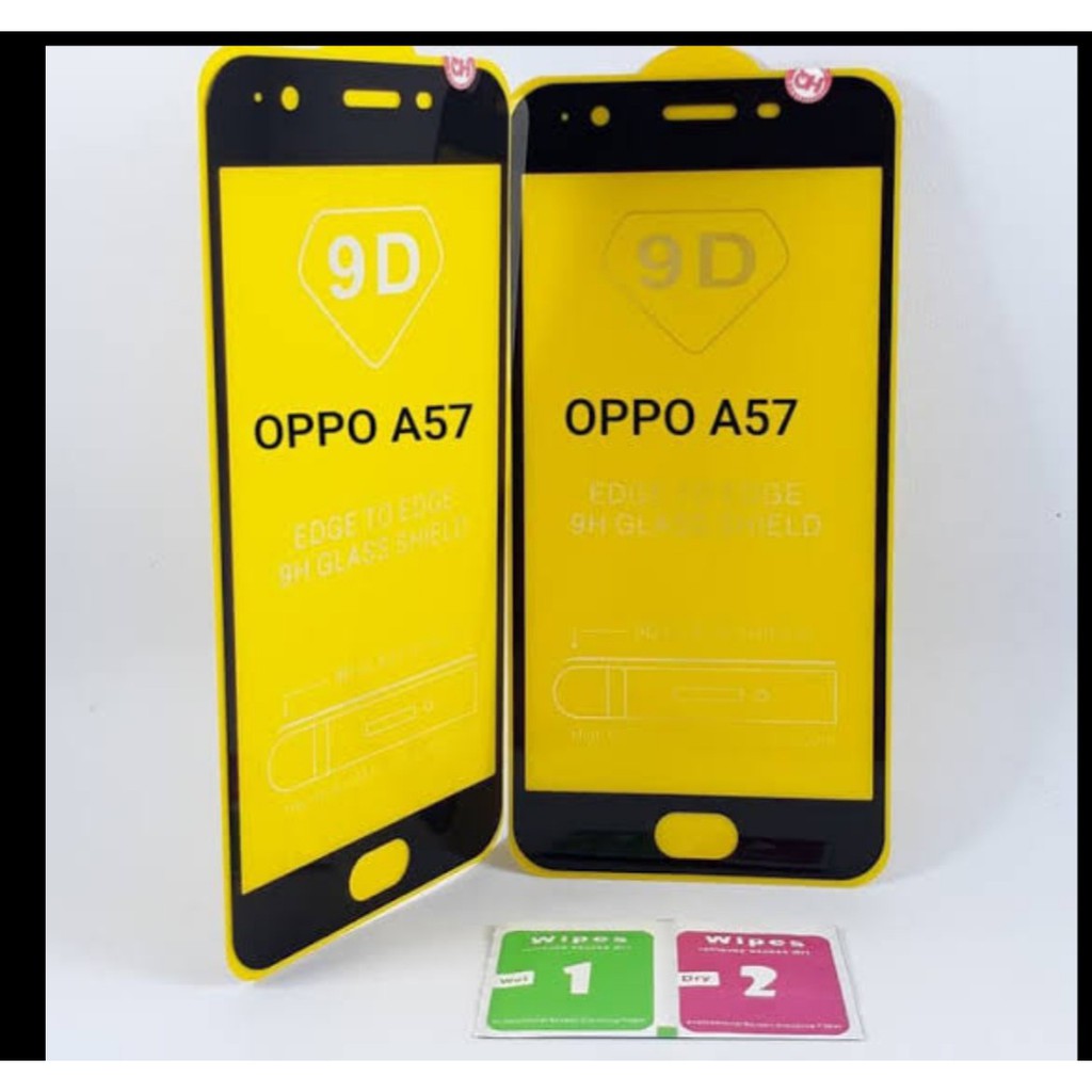 Tempered Glass FULL GLUE 5D/9D OPPO A57