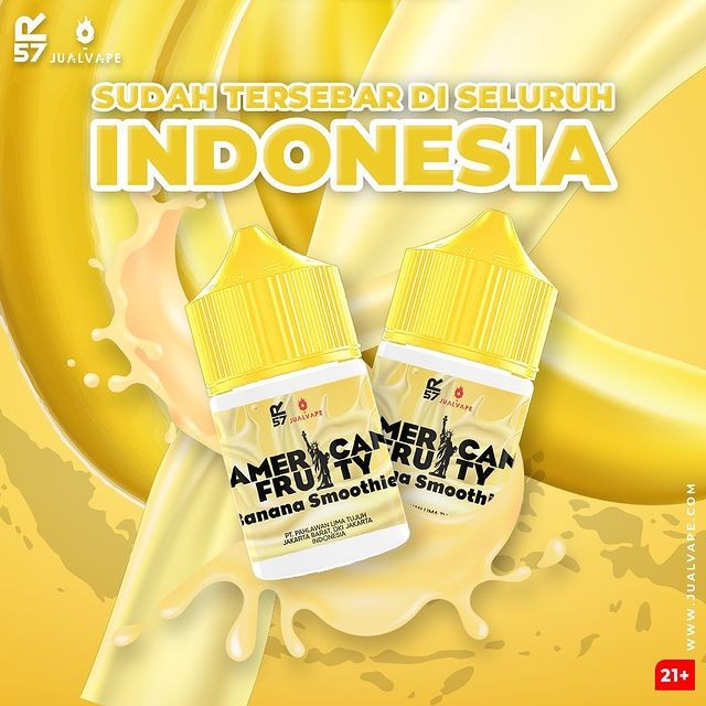 AMERICAN FRUITY V4 BANANA SMOOTHIES AUTHENTIC LIQUID