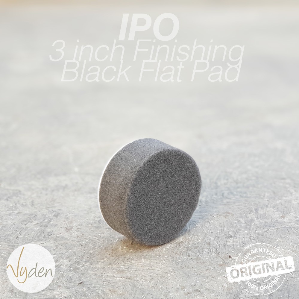 IPO Black Finishing Pad 3 inch Flat Wax Sealant Busa Mesin Poles Mobil MURAH