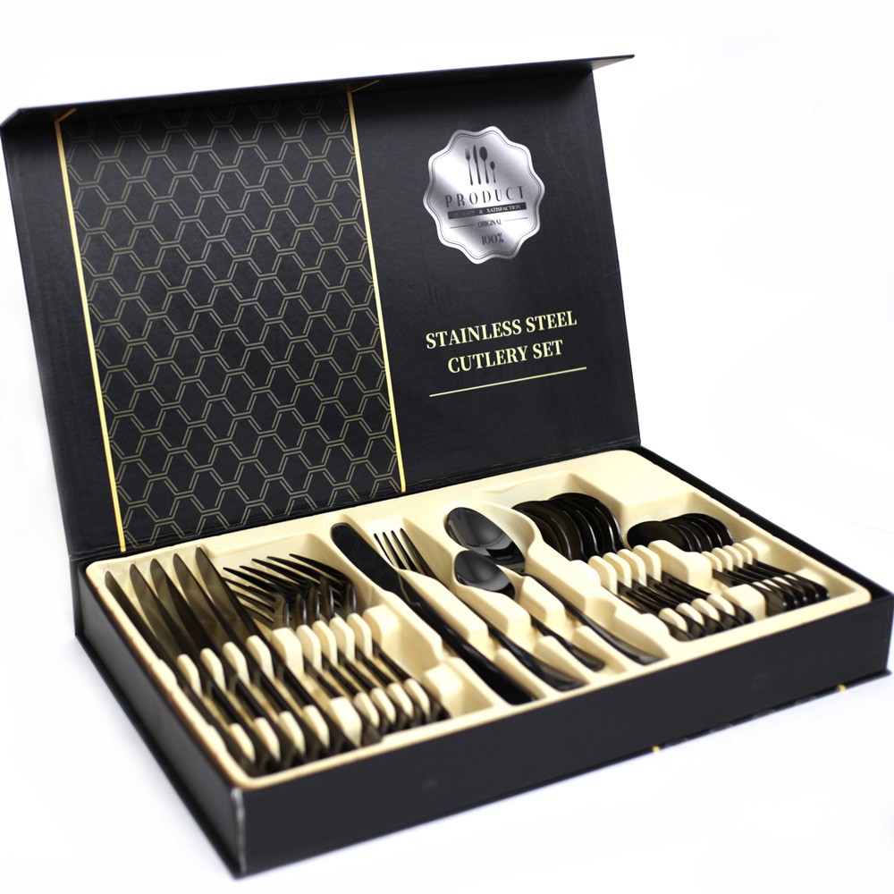 PRESTON COOKWARE - Premium Cutlery Set 24 pcs  Stainless Steel