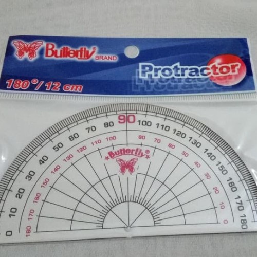 

Penggaris Busur Butterfly 6 A New 180 derajat 12 cm