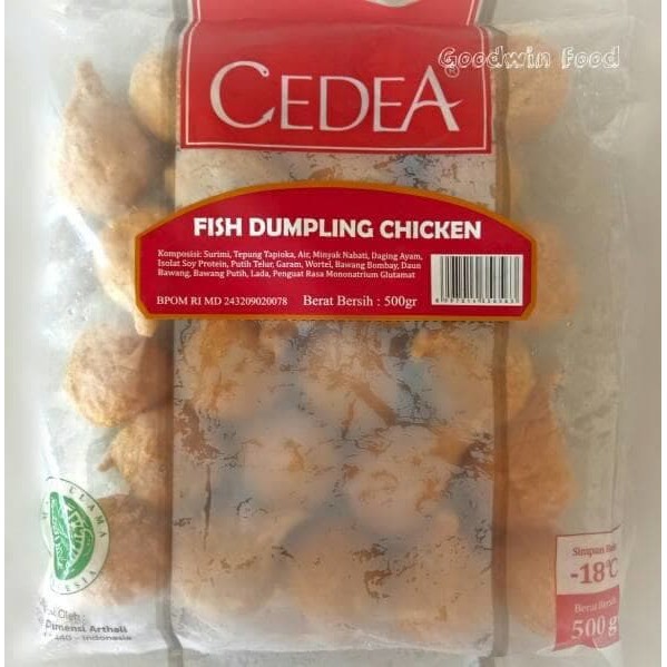 

FISH DUMPLING CHICKEN CEDEA 500 GR