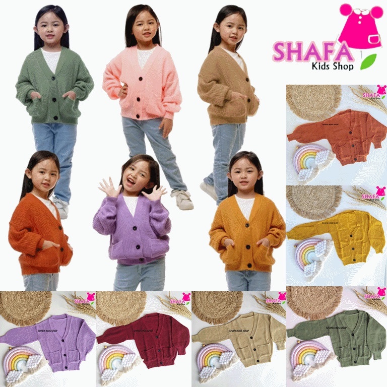 CARDIGAN RAJUT ANAK 1 - 7 TAHUN / SWEATER CARDIGAN RAJUT ANAK PEREMPUAN / CARDIGAN RAJUT BAYI / PAKAIAN ANAK PEREMPUAN / OUTWEAR