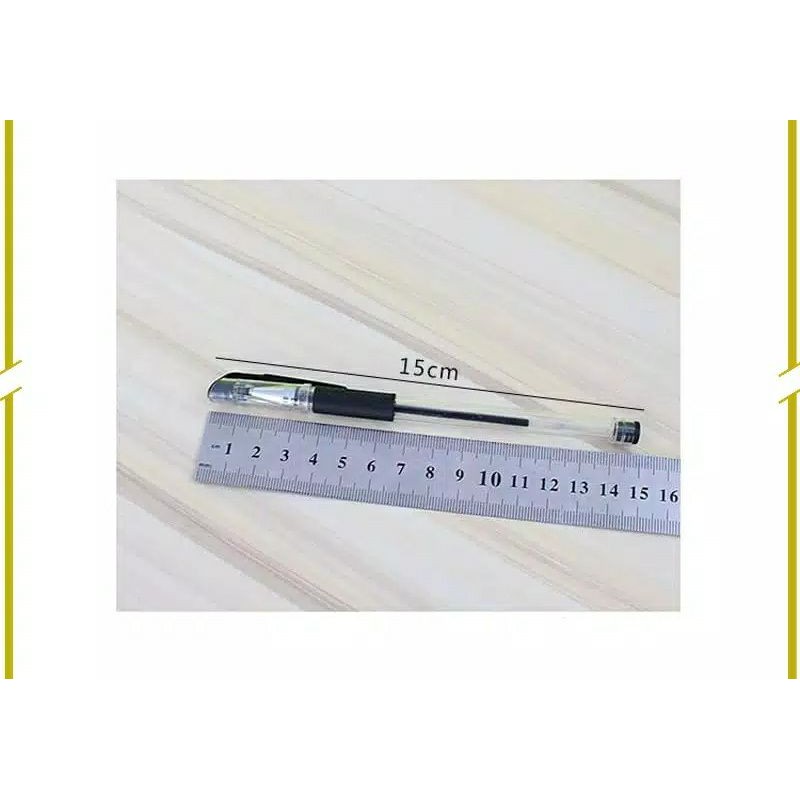 

pulpen pena gel 0,5mm hitam