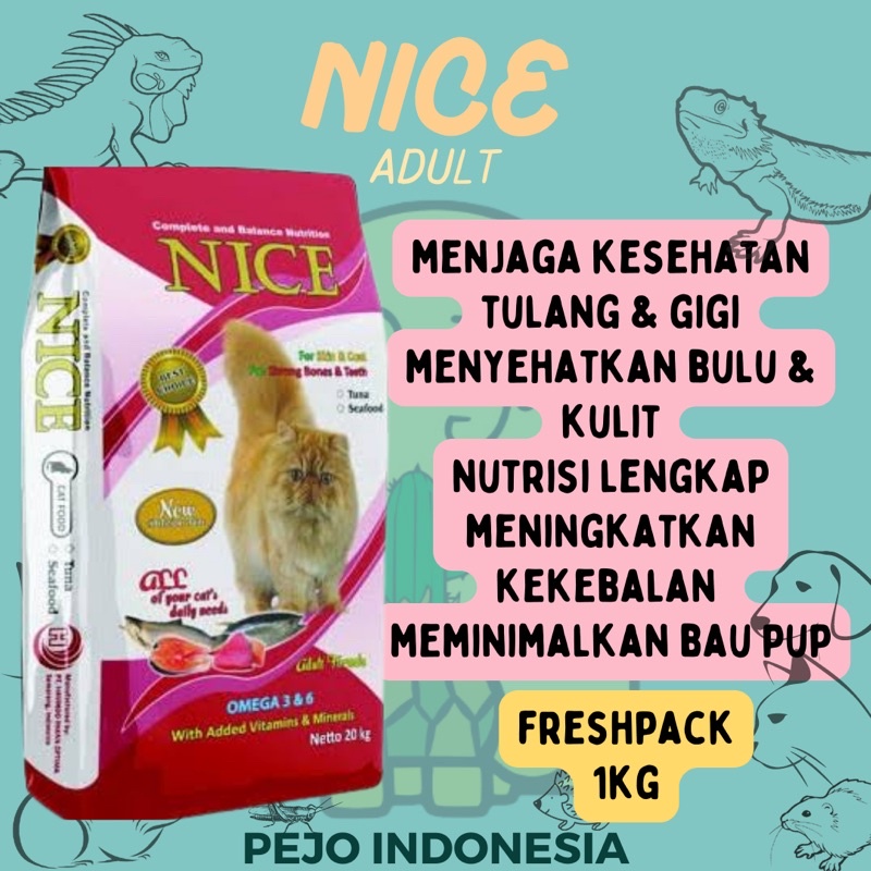 Makanan Kucing Persian Nice Tuna 1kg