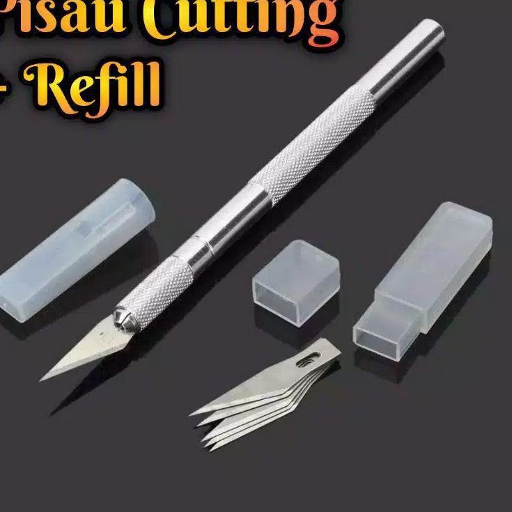 RPV pen cutter pisau sayat bonsai kelapa , stainles refiil 5 mata pisau ➳➥ ☍