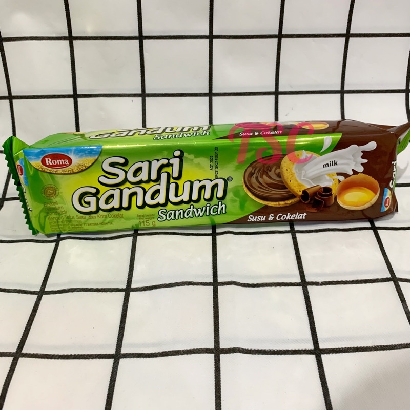 

Roma Sari Gandum Sandwich 115gr / Biskuit Gandum Sandwich / Susu & Cokelat