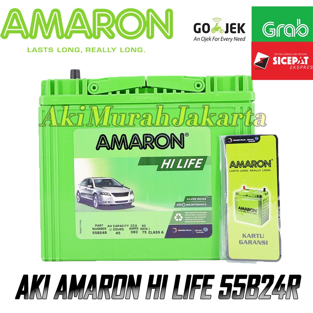 Jual Aki Mobil Toyota Avanza NS60 / 46B24R Amaron GO Aki Kering 12v