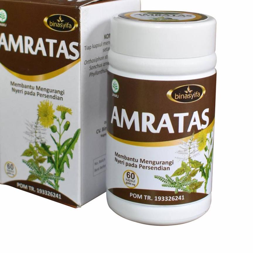 

Ready Stok AMRATAS Obat Rematik Asam Urat Aman Alami Mengatasi Pegal Linu Encok Sakit Pinggang, syaraf kejepit & Nyeri Sendi Amratas Herbal BPOM dan Halal murah