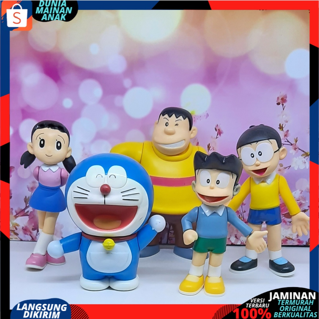 PROMO Action Figure Doraemon Action Figure Kartun Nobitaa Shiizuka - Suneoo - Gian - Dorami TERBARU