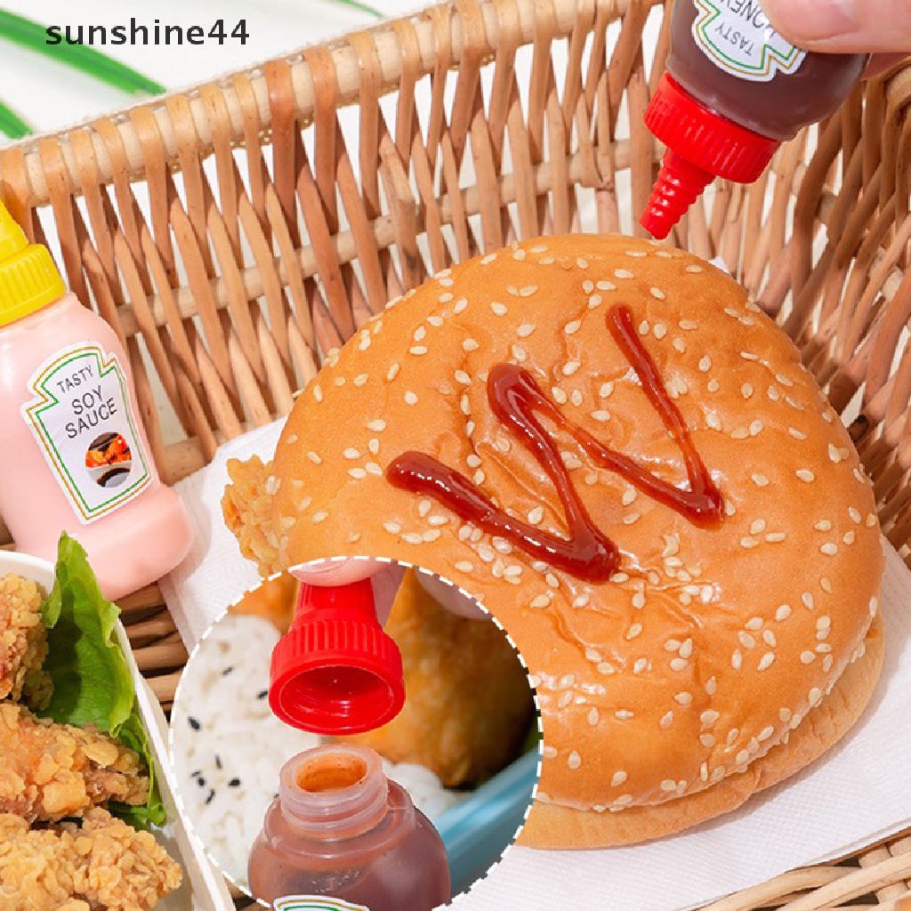 Sunshine 3PCS / 2PCS Botol Saus Tomat / Kecap / Salad / Bento / Makan Siang Mini Portable