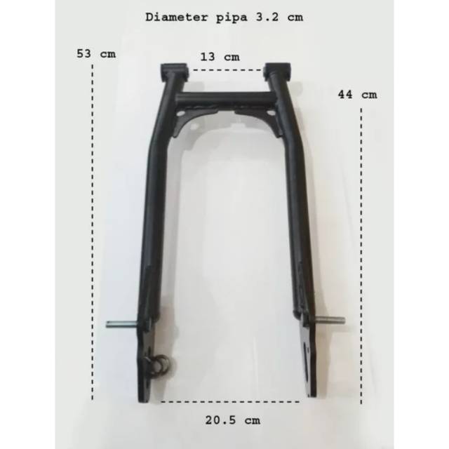 Arm Custom w175 untuk japstyle tracker caferacer