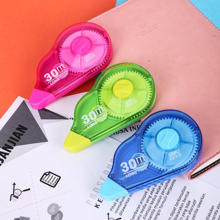 

Cantik Correction Tape / Tipe-X Deli 30M - Eh21301 Murah