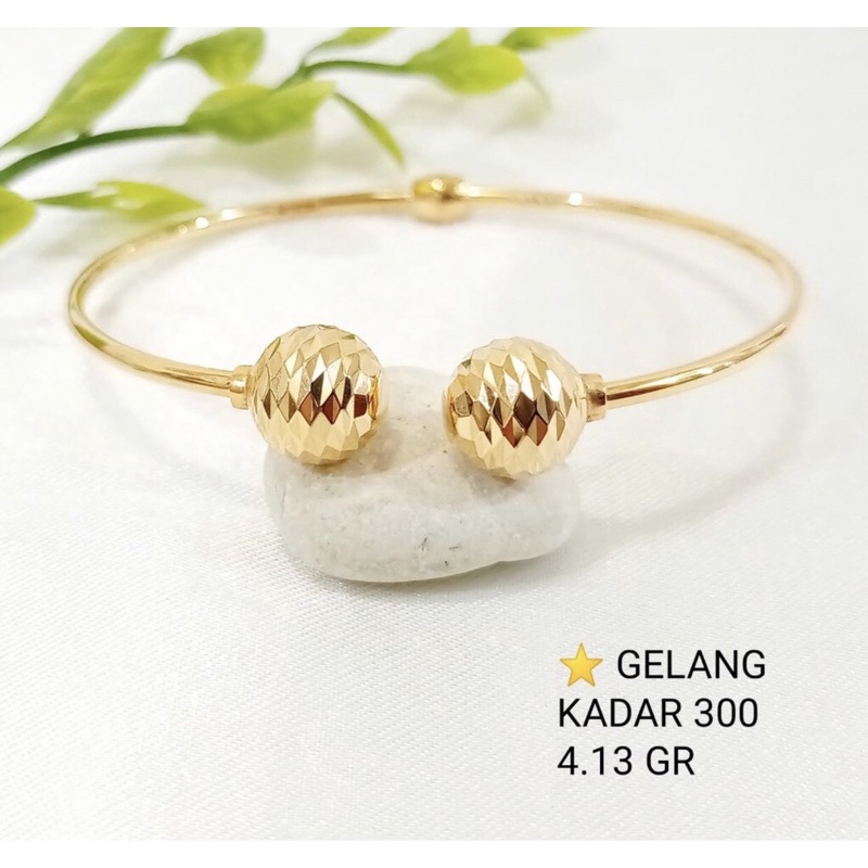 Gelang wanita fashion kadar 300/6k ringan