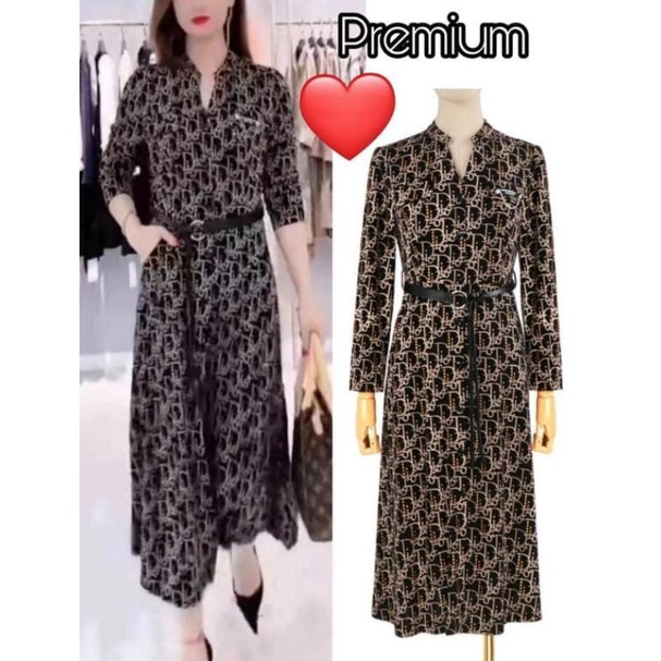 NEW REALPICT MAXI DRESS DIOR TERBARU/TUNIK DIOR PREMIUM