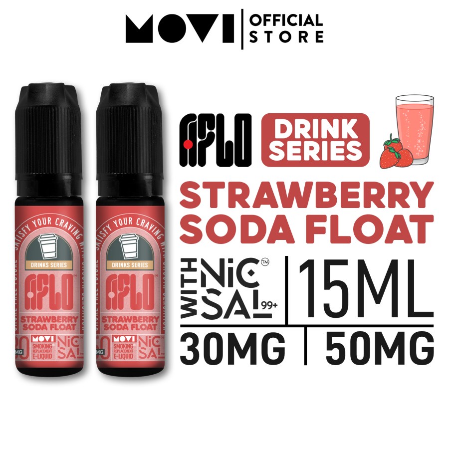 SALTNIC LIQUID AUTHENTIC AFLO STRAWBERRY SODA FLOAT SALT NIC 15ML