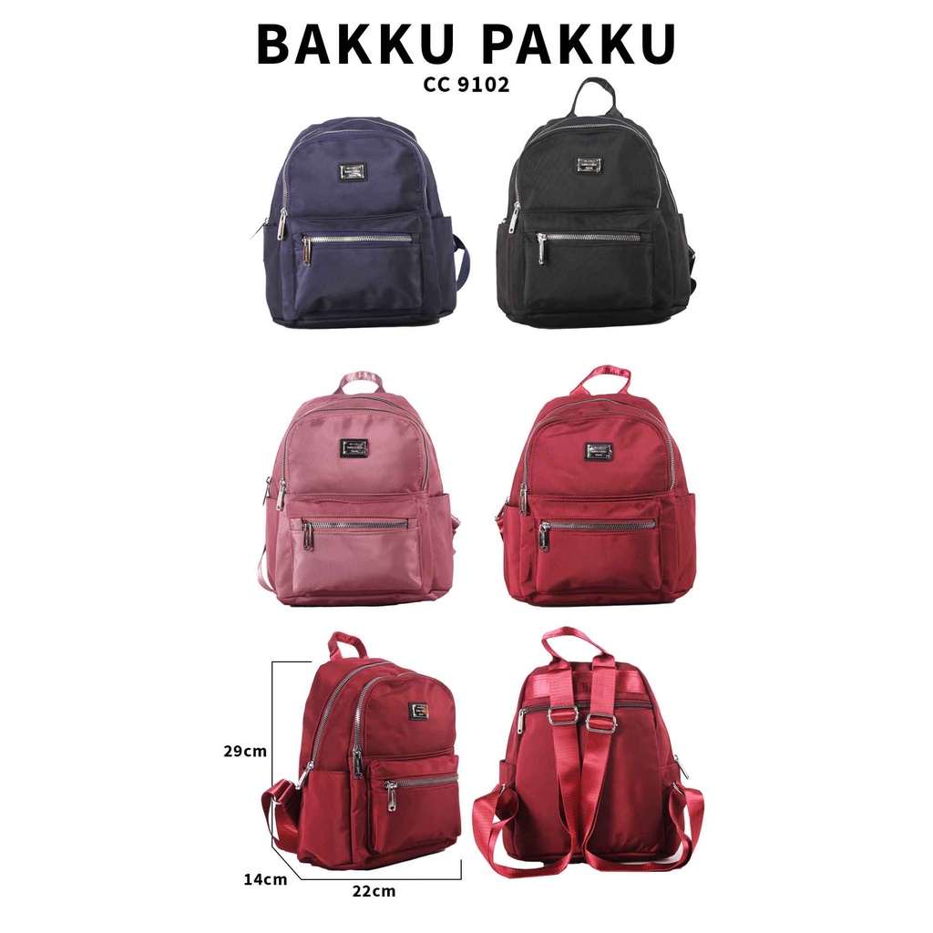 [KLIKTAS] Tas ransel wanita import terbaru Bakku pakku CC 9102 ransel perempuan kekinian murah