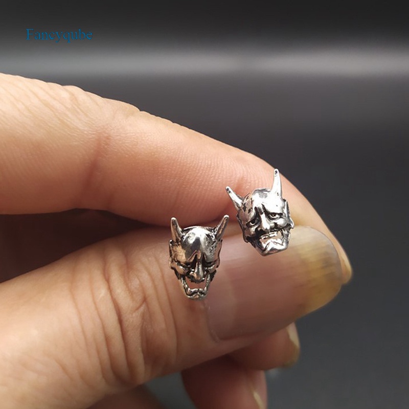 Fancyqube Anting Kasual Model Demon Warrior Gaya Gothic Punk Retro Untuk Pria Dan Wanita