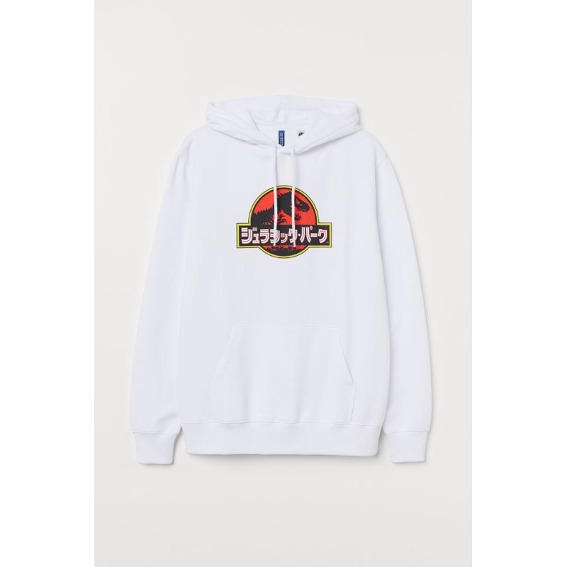Hoodie H&M Jurassic Park White