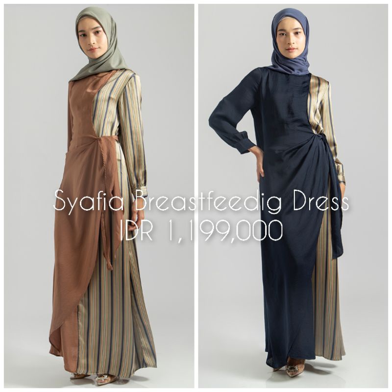 Syafia Breastfeeding Dress - Adanna Raya Collection 2022 by Kami Idea x Titi Kamal