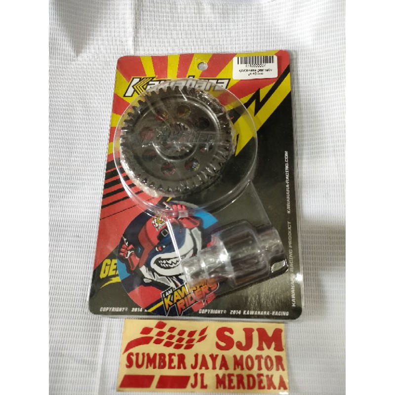 Rasio Mio Sporty Kawahara racing . gigi Rasio Mio karbu Kawahara racing original