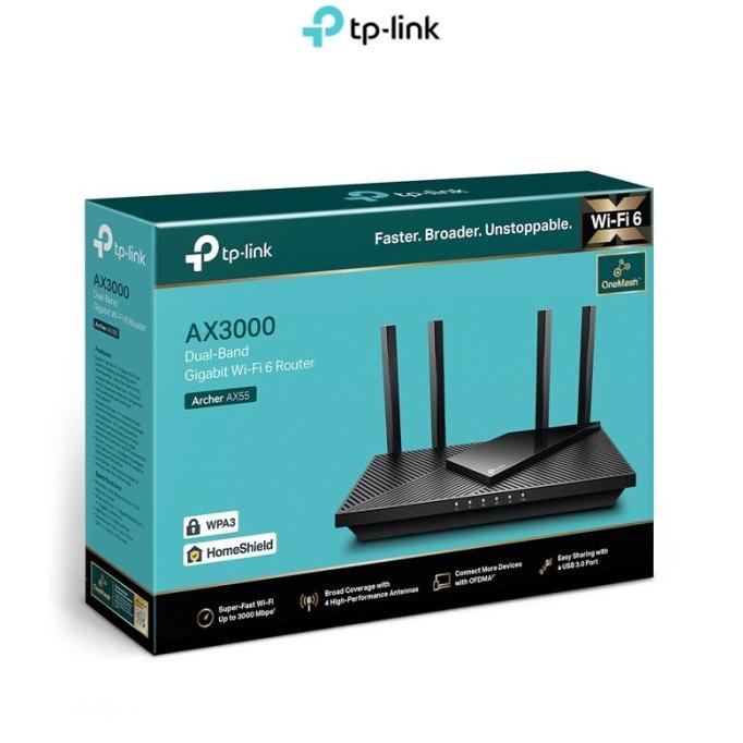 Router Tp-Link Archer Ax55 Ax3000 Dual Band Gigabit Wi-Fi 6 Router Dedekmart11